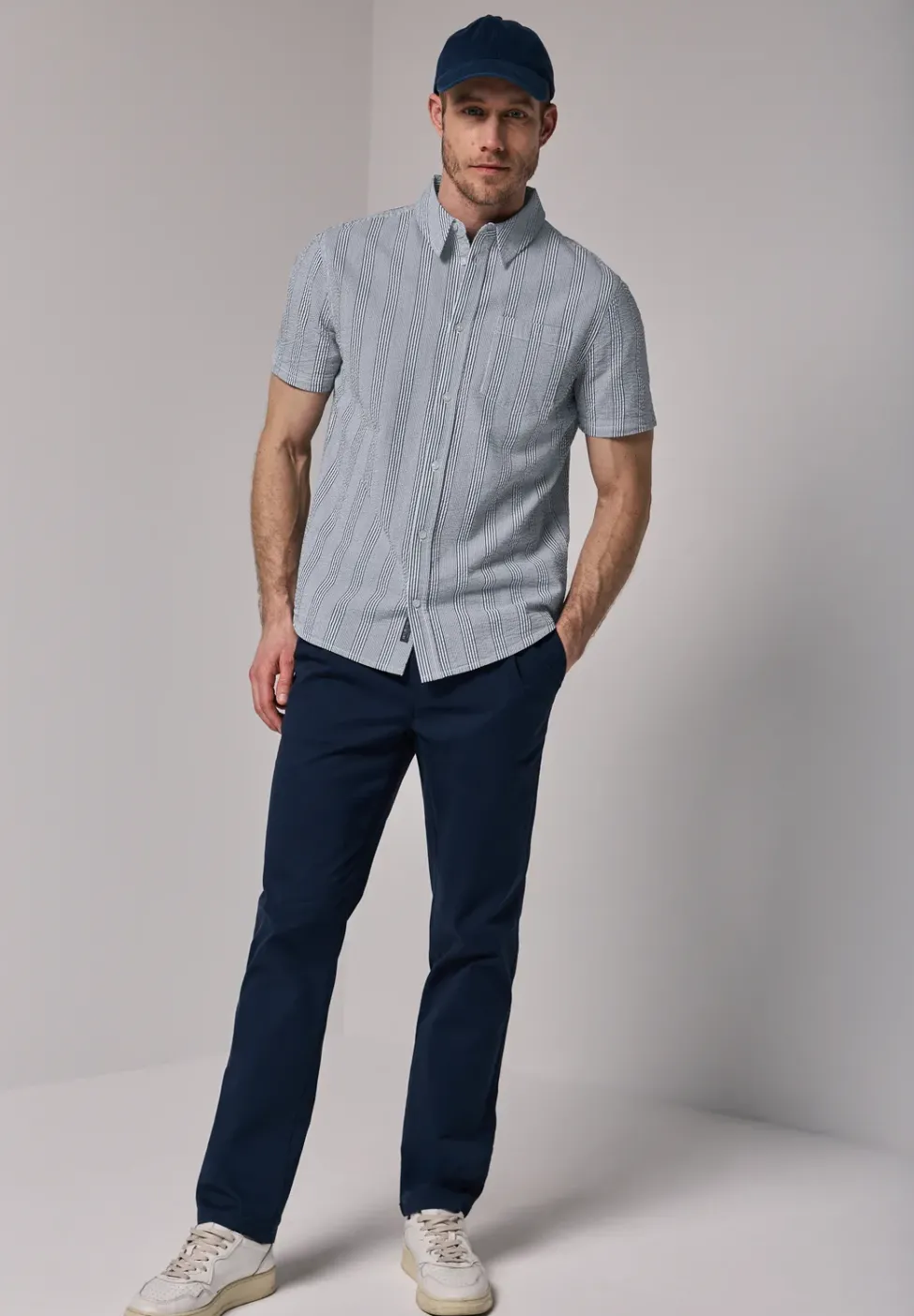 Chemise en seersucker