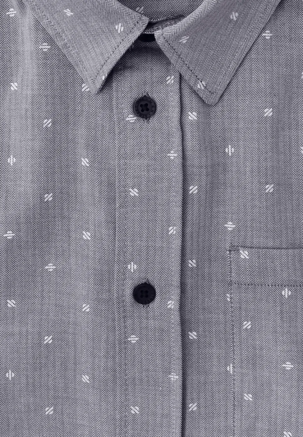 Chemise Herringbone à motifs