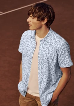 Chemise à manches courtes avec imprimé allover