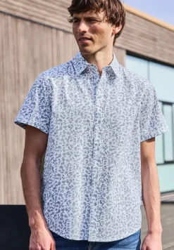 Chemise à manches courtes avec imprimé allover