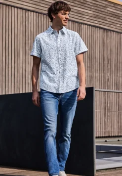 Chemise à manches courtes avec imprimé allover