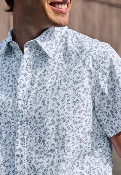 Chemise à manches courtes avec imprimé allover