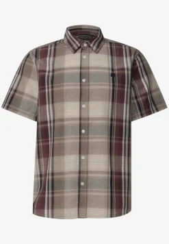 Chemise à manches courtes avec motif à carreaux