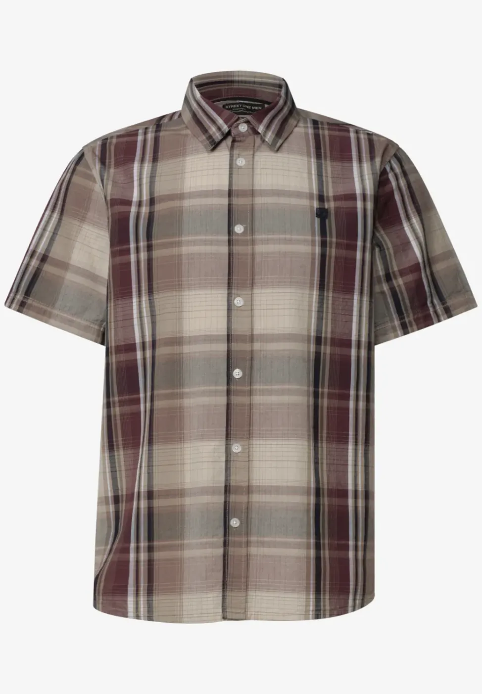 Chemise à manches courtes avec motif à carreaux