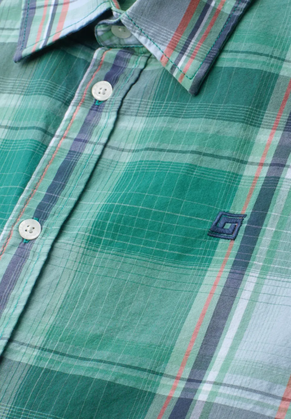 Chemise à manches courtes avec motif à carreaux