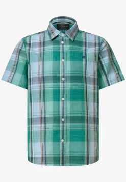 Chemise à manches courtes avec motif à carreaux