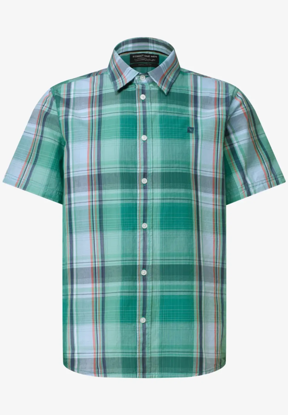 Chemise à manches courtes avec motif à carreaux