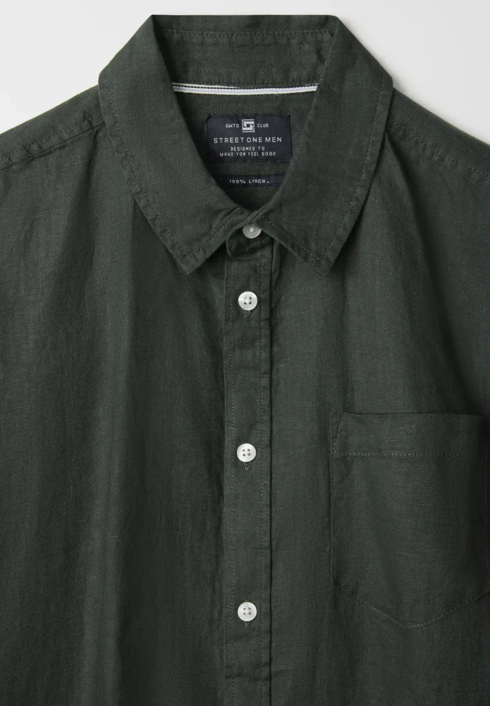 Chemise à manches courtes en lin