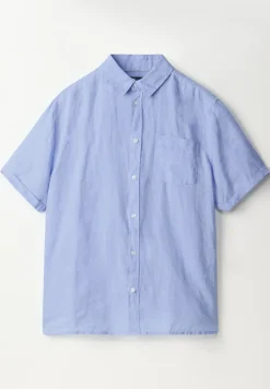 Chemise à manches courtes en lin
