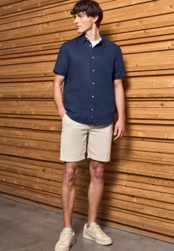 Chemise à manches courtes en lin