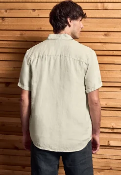Chemise à manches courtes en lin