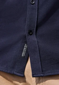 Chemise à manches courtes en qualité piquée