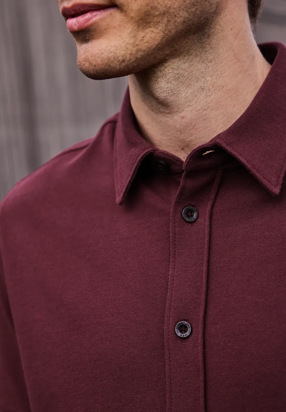 Chemise à manches courtes en qualité piquée