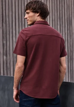 Chemise à manches courtes en qualité piquée