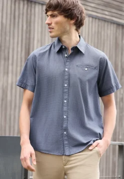 Chemise à manches courtes à imprimé minimal