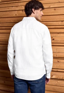 Chemise à manches longues en lin