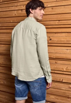 Chemise à manches longues en lin