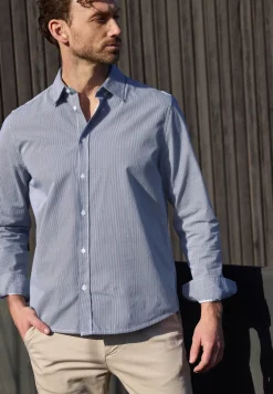 Chemise à manches longues en popeline