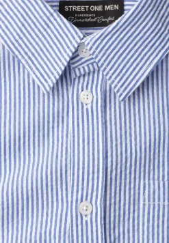 Chemise manches longues en seersucker