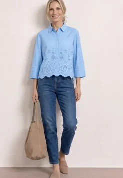Chemisier avec broderie anglaise
