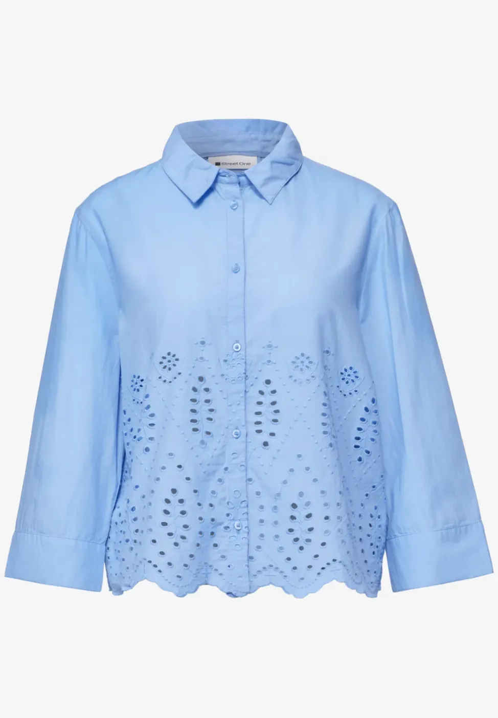 Chemisier avec broderie anglaise