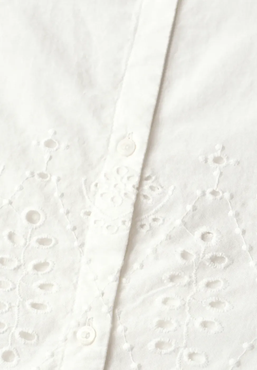 Chemisier avec broderie anglaise
