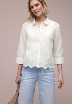 Chemisier avec broderie anglaise