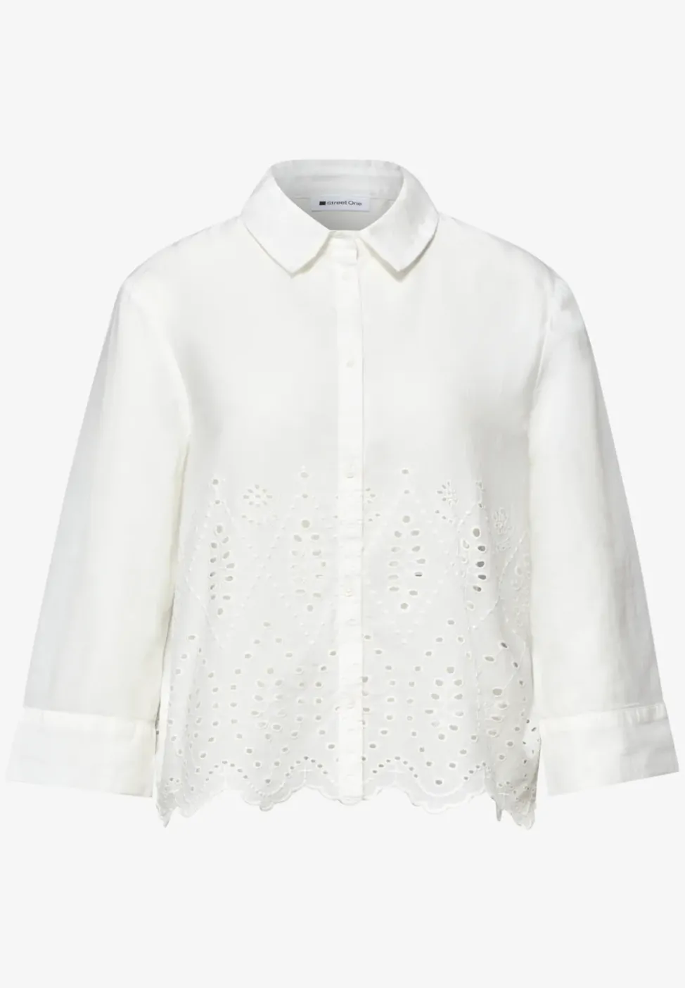 Chemisier avec broderie anglaise