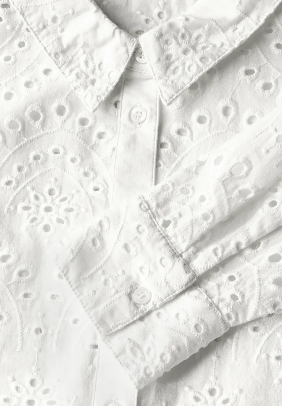 Chemisier avec broderie ajourée