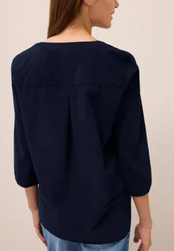 Chemisier en velours côtelé Split Neck