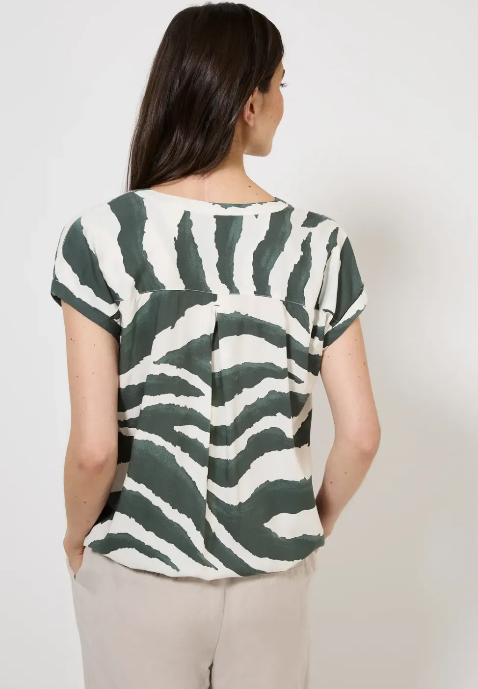 Chemisier imprimé Split Neck