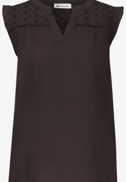 Chemisier top col fendu – détails shiffley