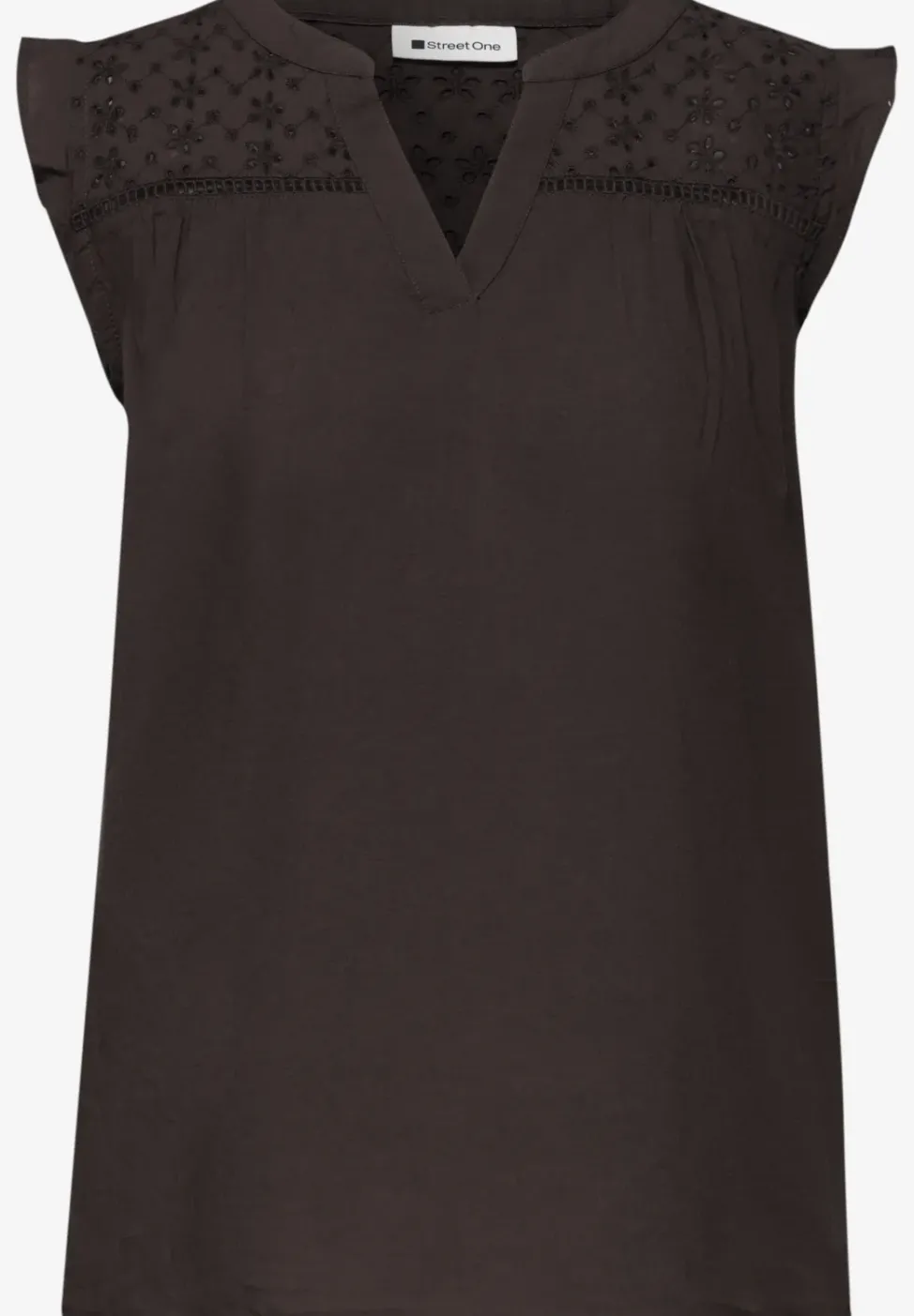 Chemisier top col fendu – détails shiffley
