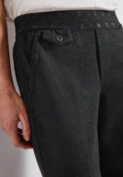 Chino à carreaux avec taille tape