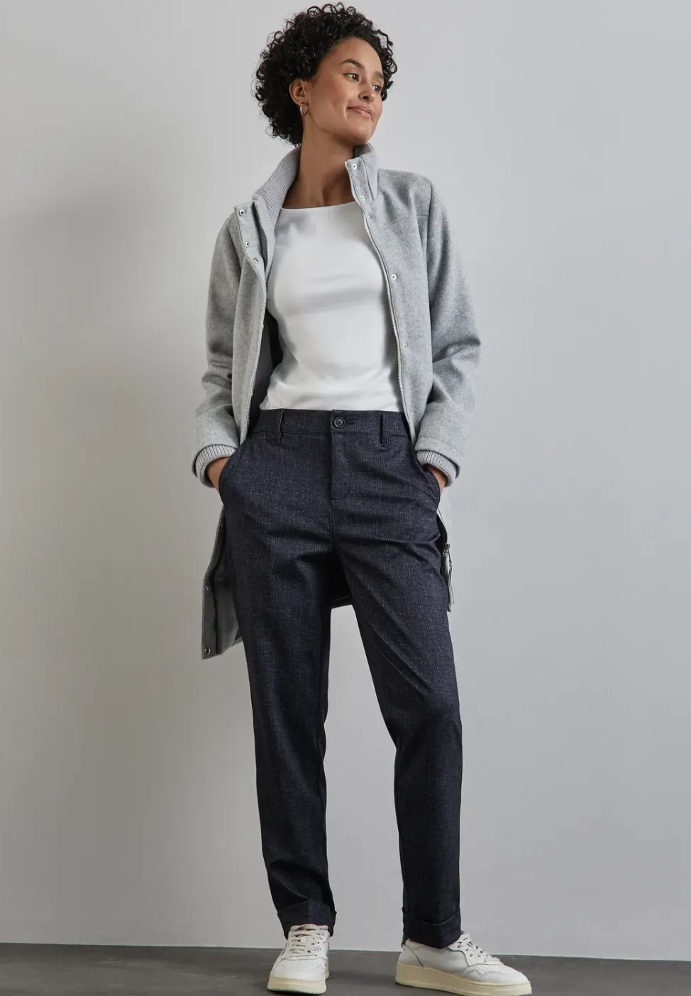 Chino en look mélangé