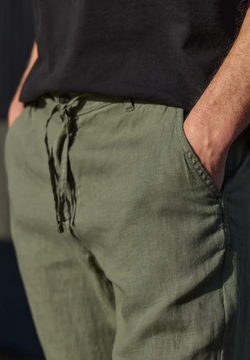 Chino Straight Legs en lin