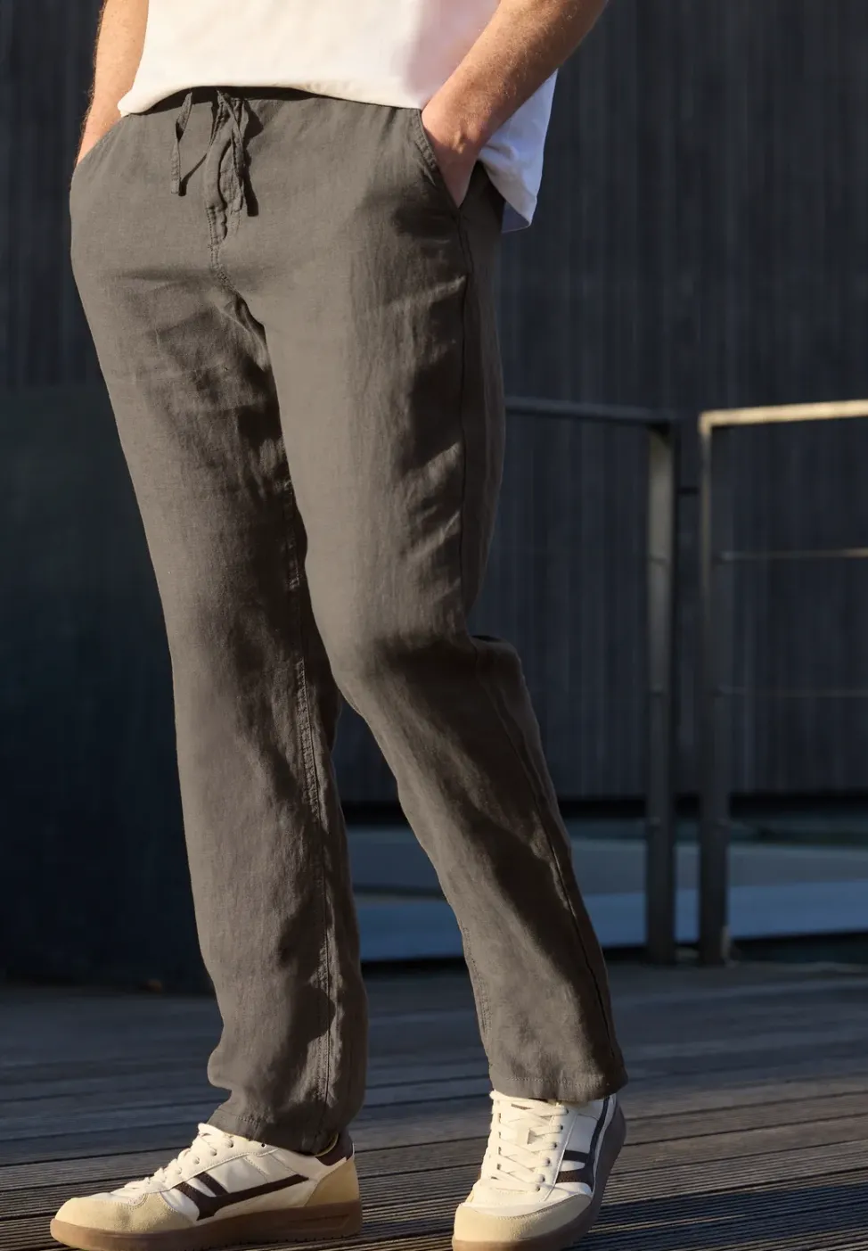 Chino Straight Legs en lin