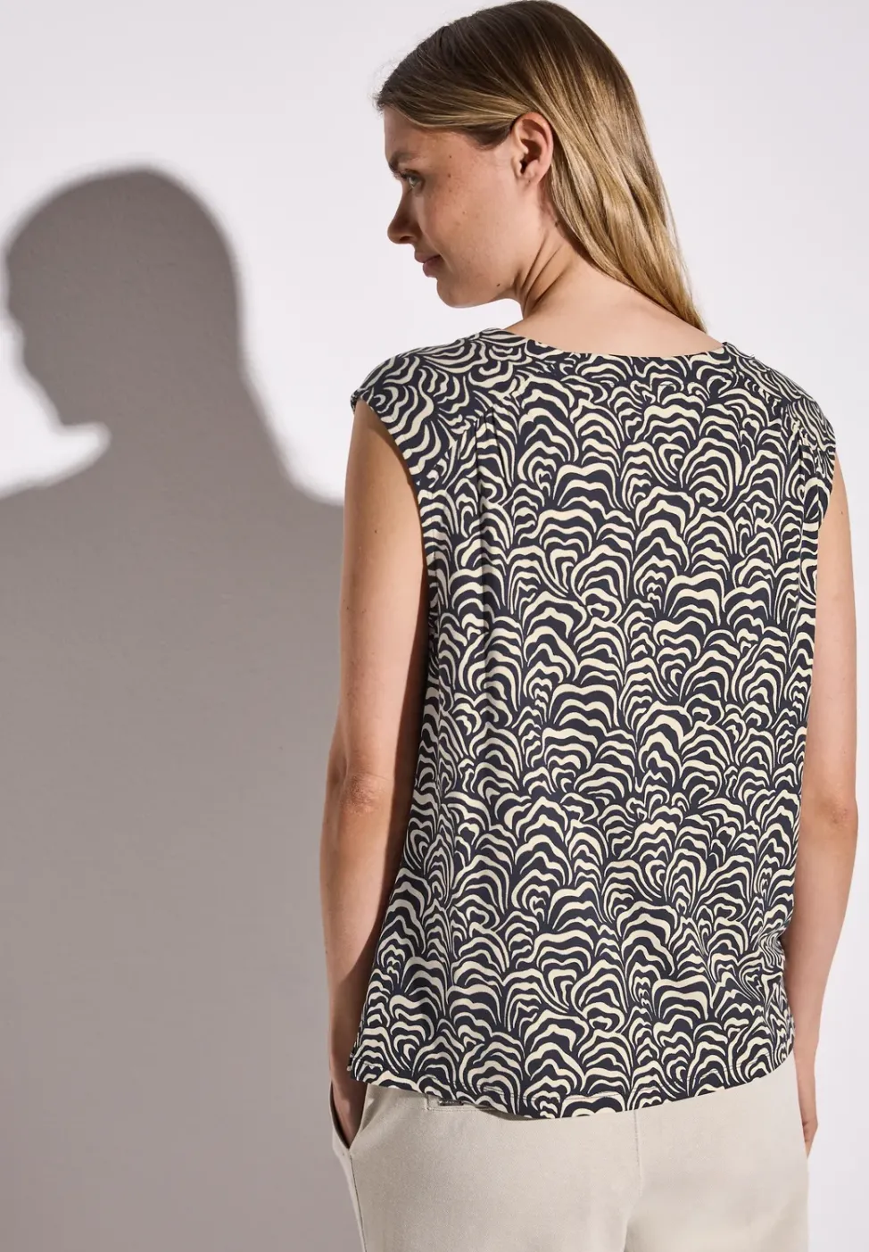 Débardeur en jersey à motifs