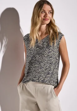 Débardeur en jersey à motifs