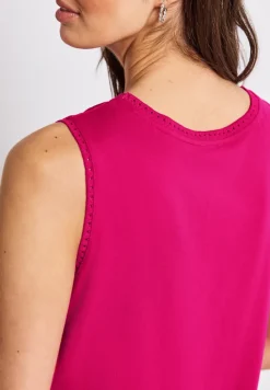 Débardeur en jersey avec détails au crochet