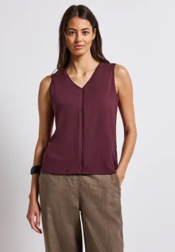 Débardeur en jersey avec détails au crochet