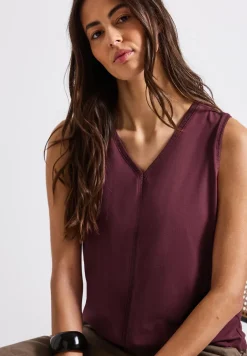 Débardeur en jersey avec détails au crochet