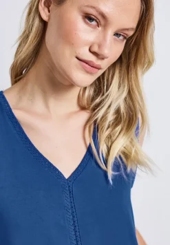 Débardeur en jersey avec détails au crochet
