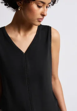Débardeur en jersey avec détails au crochet
