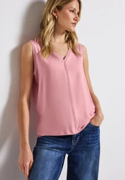 Débardeur en jersey avec détails au crochet