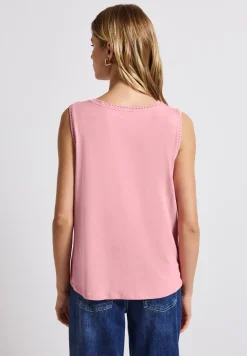Débardeur en jersey avec détails au crochet