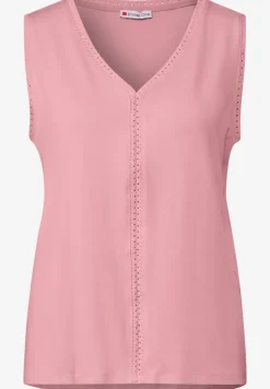 Débardeur en jersey avec détails au crochet