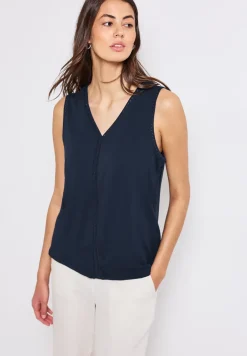 Débardeur en jersey avec détails au crochet