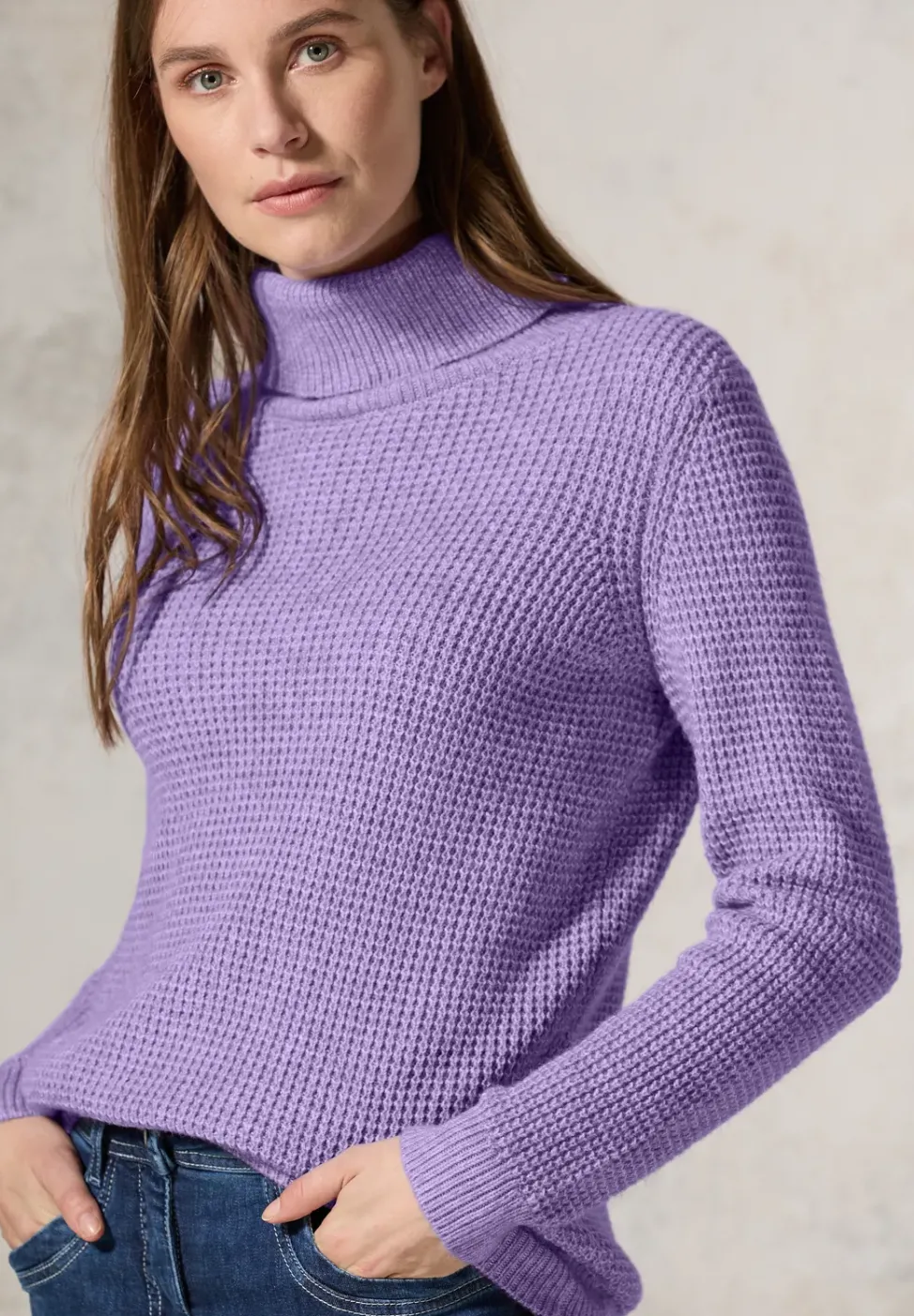 Doux pull à col roulé