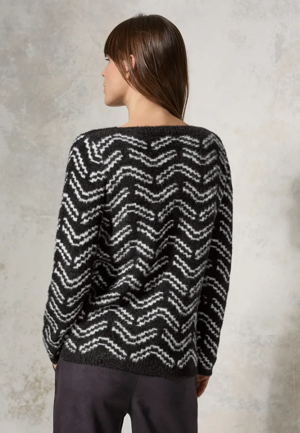 Doux pull-over en jacquard